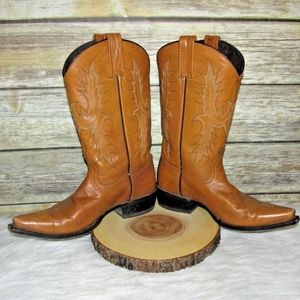 Stetson Tucson (Tan) - Women's Leather Cowgirl Boot